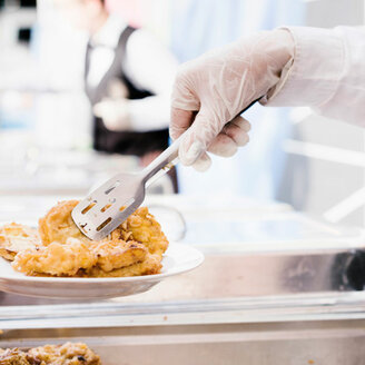 Hand with food